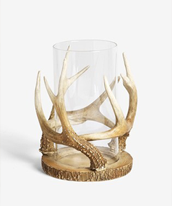 Antler Hurricane candle holder
