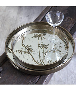 Round Mirror Tray